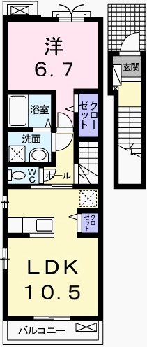 アバンツァート玉手Ⅰ 間取り