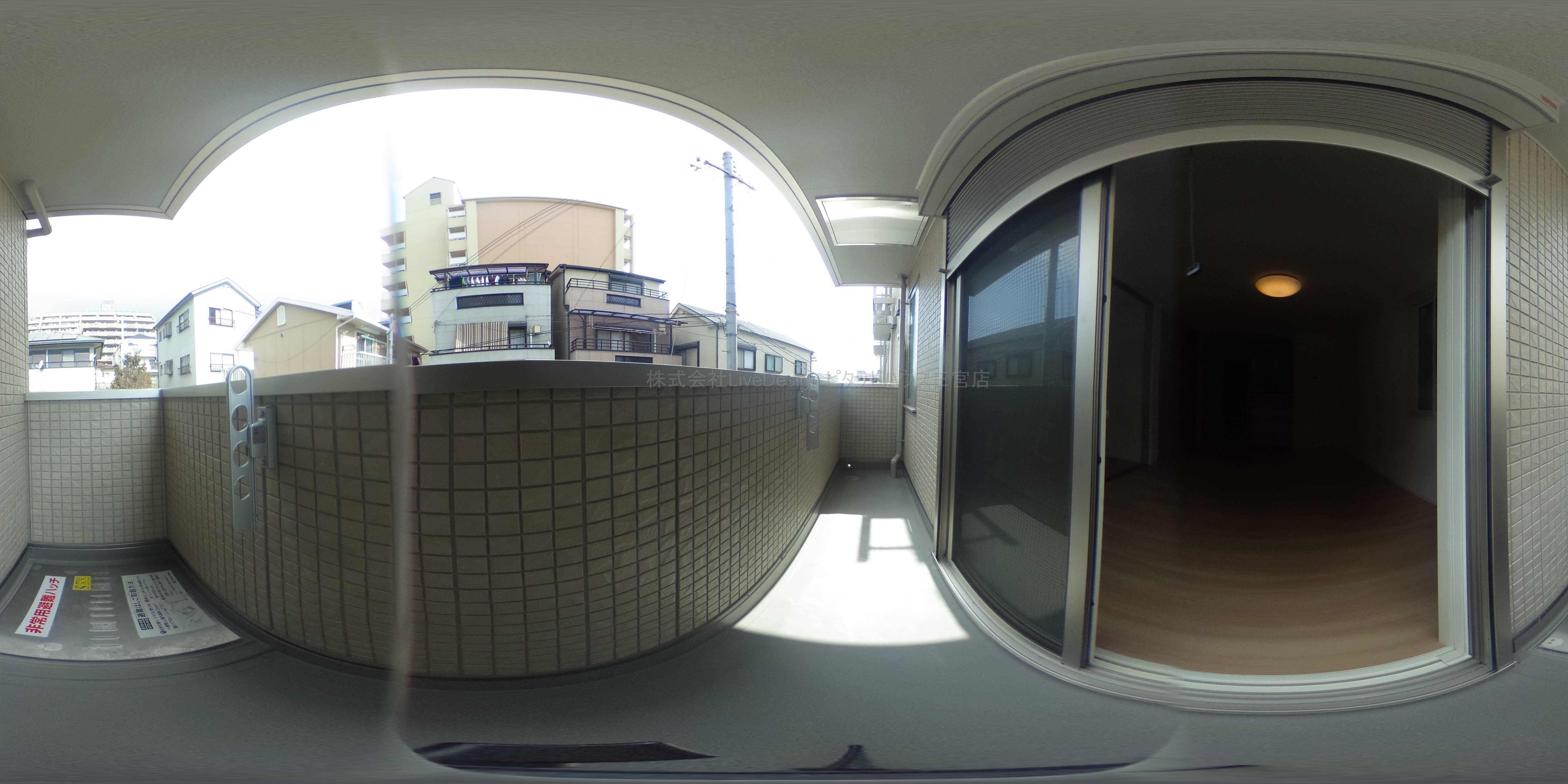 D-room灘北通 ベランダ