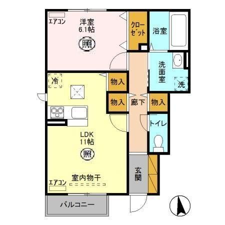 ゼピュロス学園の森 F棟 間取り
