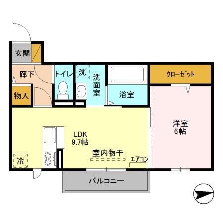 Always Friendly 学園南 107号室 間取り