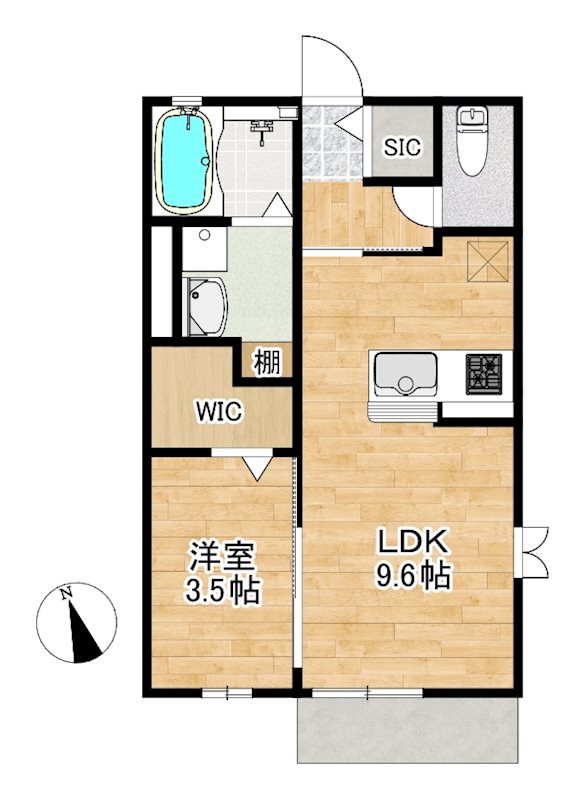 Domani（ドマーニ） 101号室 間取り