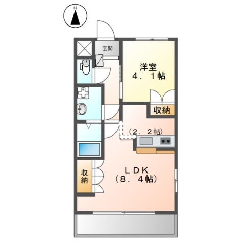 イーストピア 201号室 間取り
