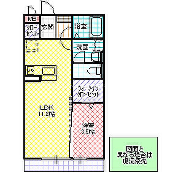 yukoto B 208号室 間取り