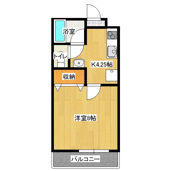 KAさくら 317号室 間取り