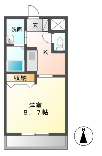 bleu clair(ブルークレール) 間取り