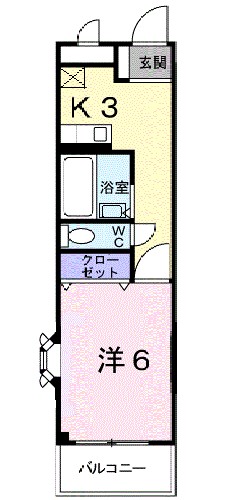 Ｐｒｏｇｒｅｓｓ壱番館 406号室 間取り
