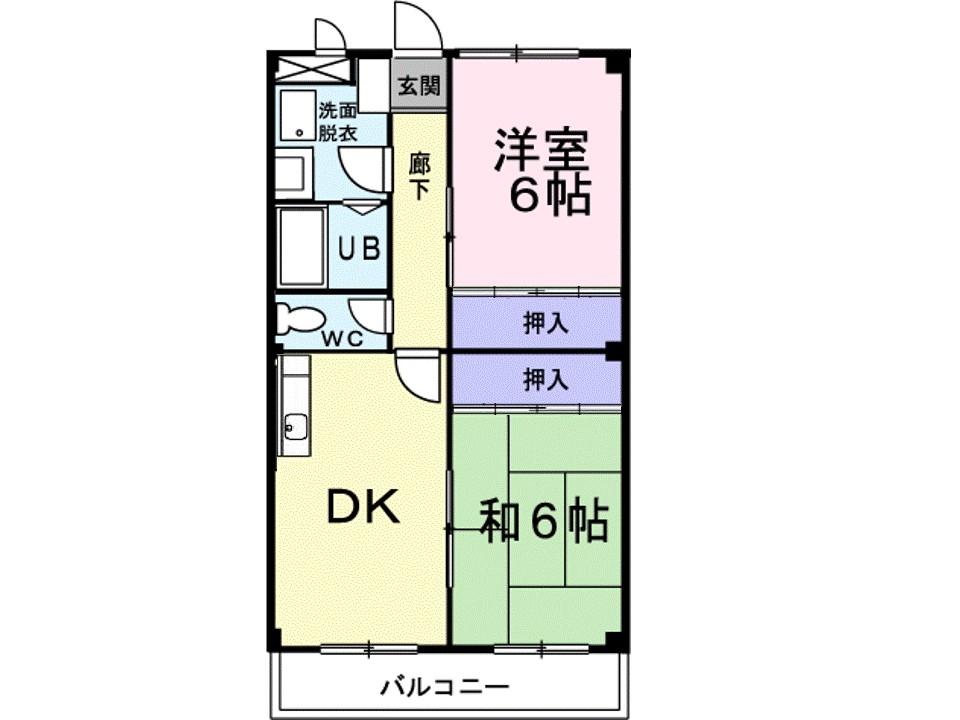 パセオパルケ 201号室 間取り