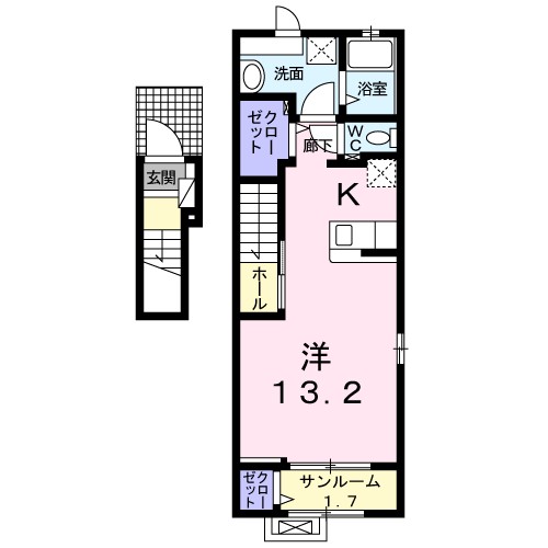 ホッホハイム 201号室 間取り