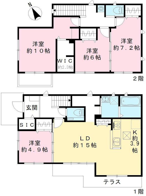 仮）Novガーデンハウス谷田部 間取り