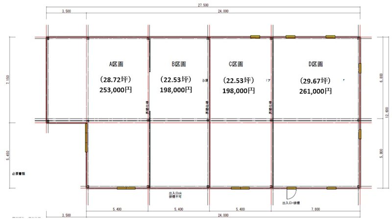 ひたち野西３丁目テナント B区画号室 間取り