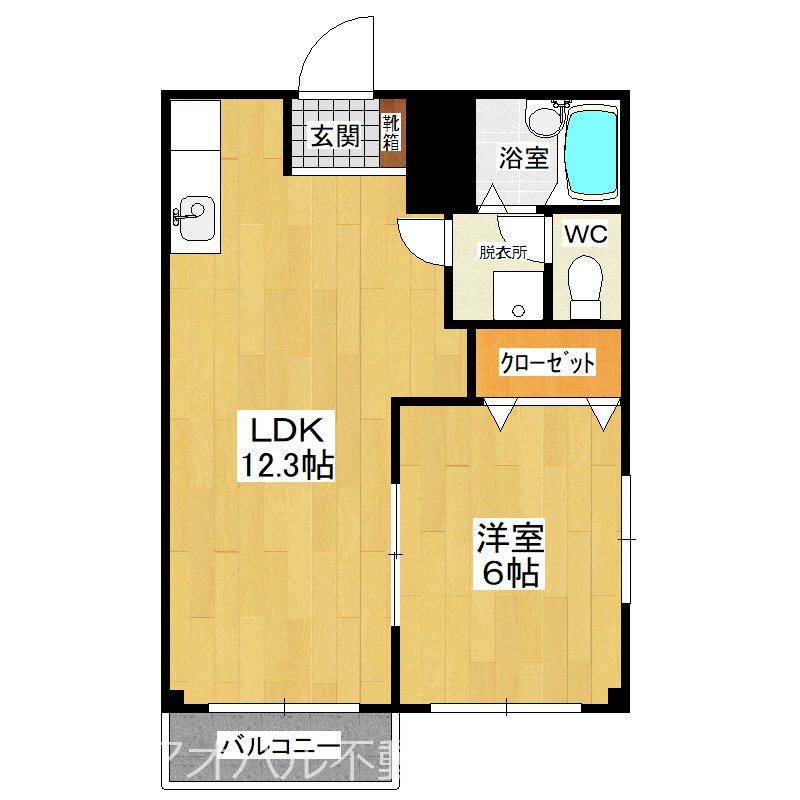 フローラル牛久Ⅰ 203号室 間取り