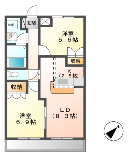 ウイングコート 間取り