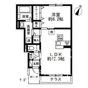 アビタシオンブリュネ 103号室 間取り