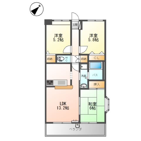 グランディール高野台 間取り