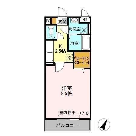 メルベーユソフィア 306号室 間取り