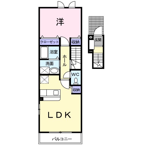 モダン・エディフィスⅡ 203号室 間取り