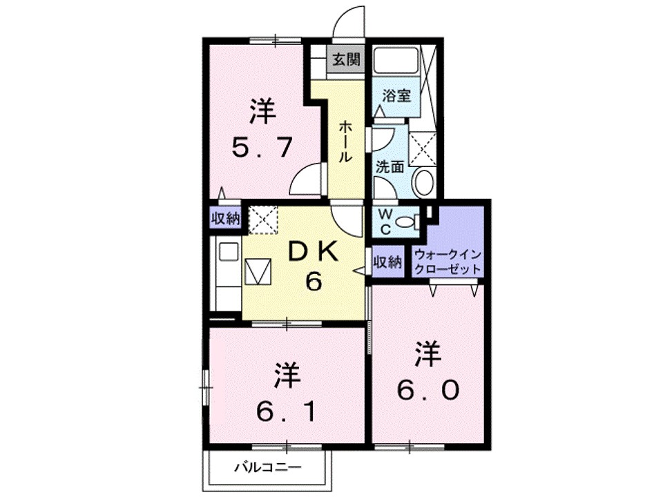 ボヌール・ペイザージュ 104号室 間取り