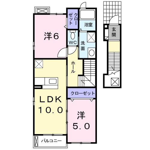 センティア　Ⅱ 204号室 間取り