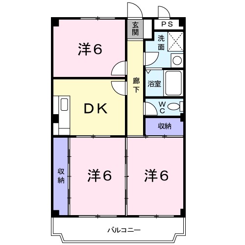 紫峰 402号室 間取り