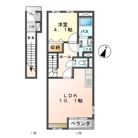 Prendre（プランドール） 間取り