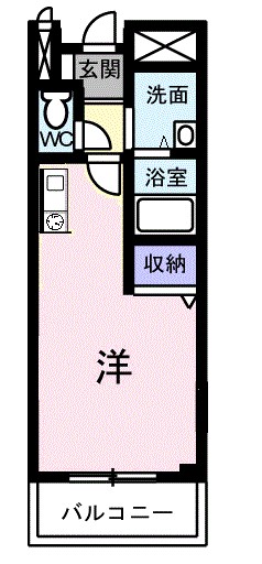 パルテール・スクウェア 203号室 間取り