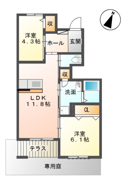 アヴェニール陽向 間取り
