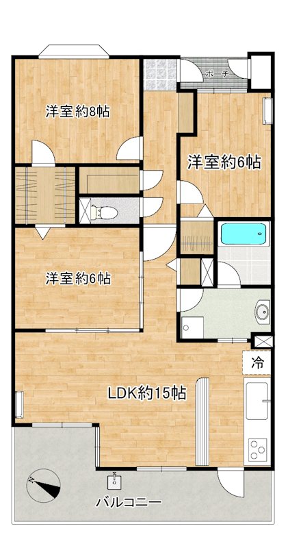 ダイアパレスつくば学園都市 間取り