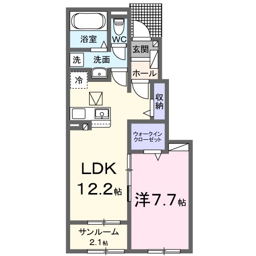コージー　フラットⅠ 間取り