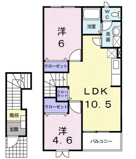 フラワ　Ｉ 間取り