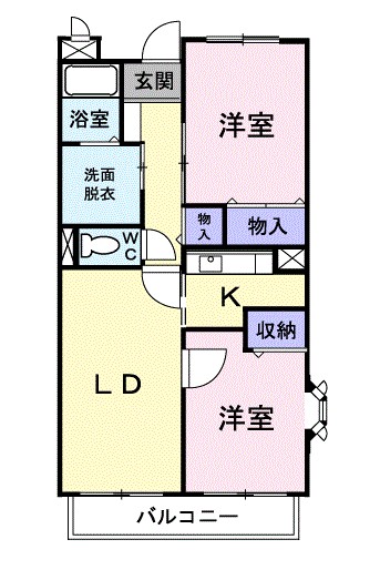 ヴィザージュ 301号室 間取り