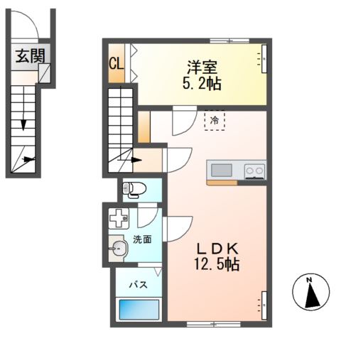 Verseau（ヴェルソー） 間取り