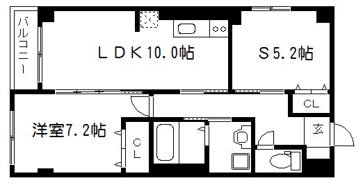 キャトル荒神 間取り