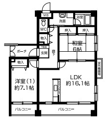ビラ妙松館 間取り