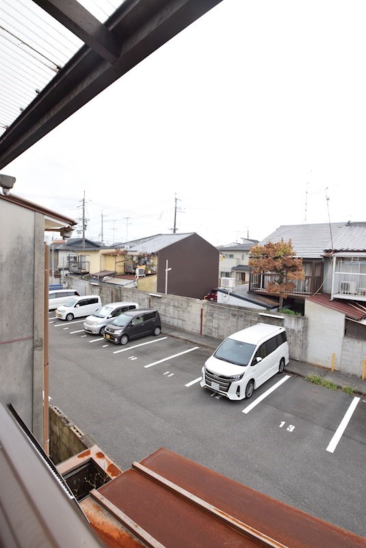 北区紫竹桃ノ本町貸家 ベランダ