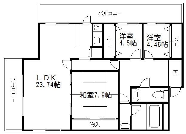 サンシティドムス鴨川 間取り