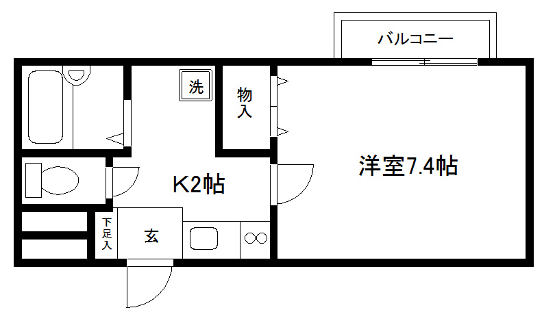 アンプルールブア下梅屋 間取り