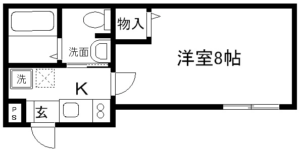 フラッティ七条大橋 間取り