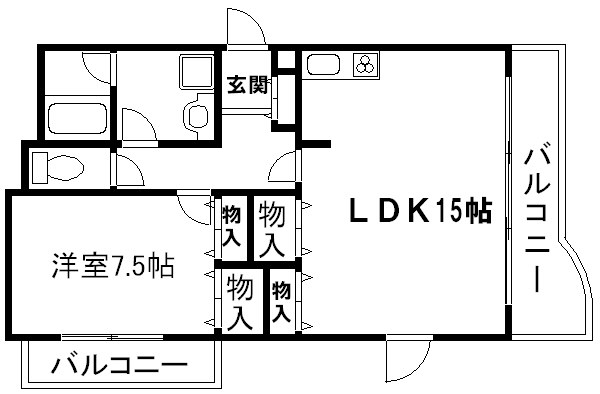 サンフローラ下鴨東 間取り