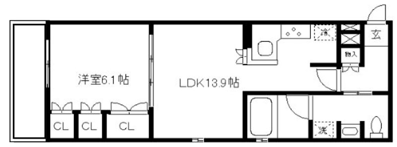 リーガル京都河原町四条南 間取り