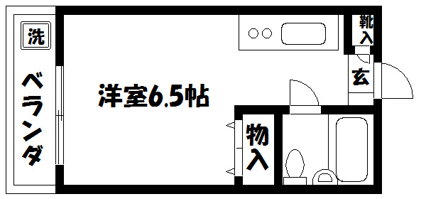 アサヒカレッジハイツ 間取り