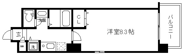 アスヴェル京都市役所前 間取り