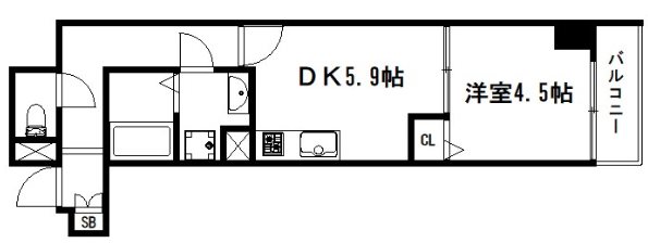 ベラジオ京都西大路Ⅱ 間取り