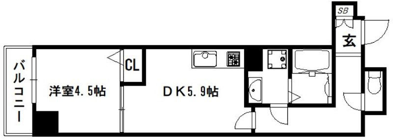 ベラジオ京都西大路Ⅱ 間取り