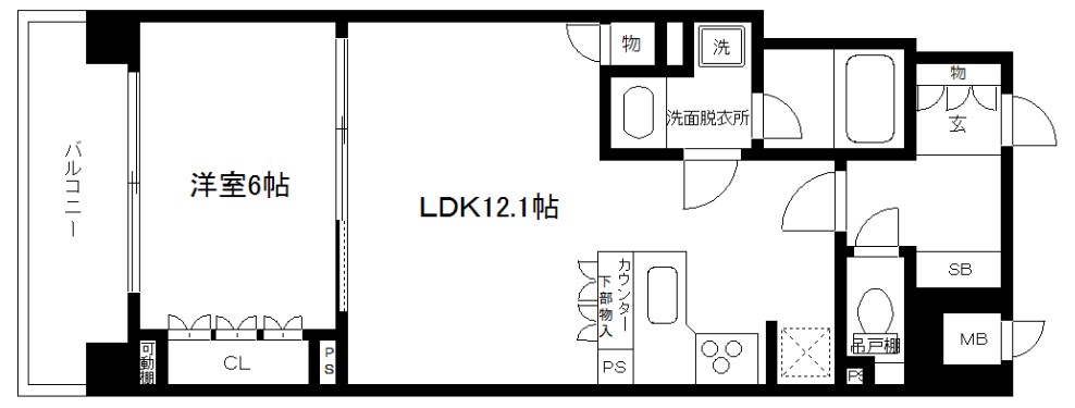 リーガル京都四条烏丸Ⅱ 間取り