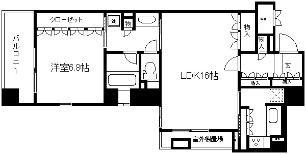 リーガル京都烏丸御池 間取り