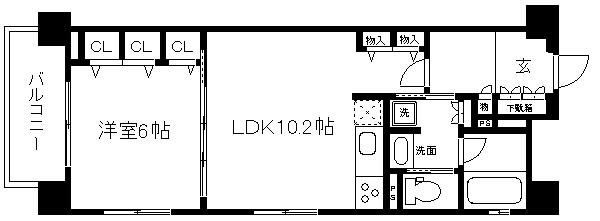 リーガル京都東本願寺前 間取り