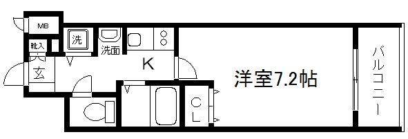 プレサンス京都四条烏丸クロス 間取り