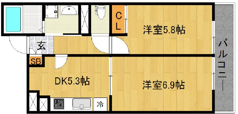 プレシャス御所南 間取り