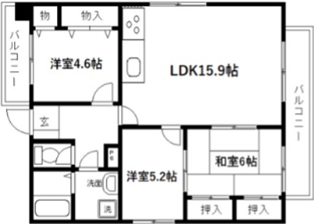 嶋津マンション 間取り