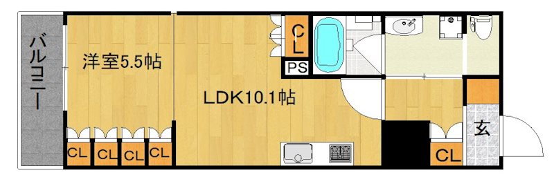 リーガル京都二条城北 間取り